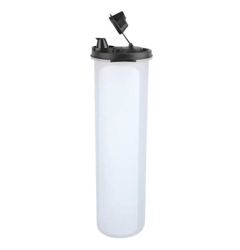 SIMPARTE AirTight Leak Proof Plastic Anti Microbial Oil Pourer for Vinegar Sauces Jars and Container Kitchen Storage Olive Refined Oils Easy Flow BPA Free Black 3 1100ML - Image 5