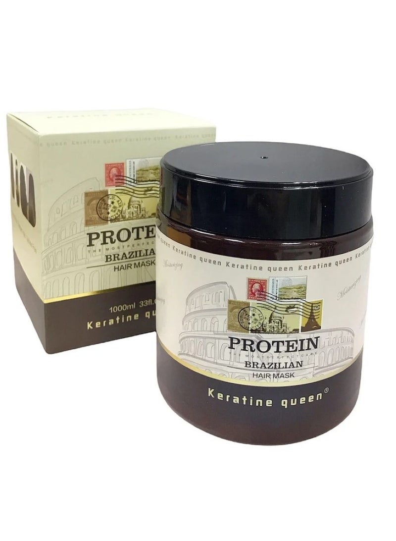 كيراتين كوين قناع ترطيب الشعر البرازيلي بالبروتين 1000 مل