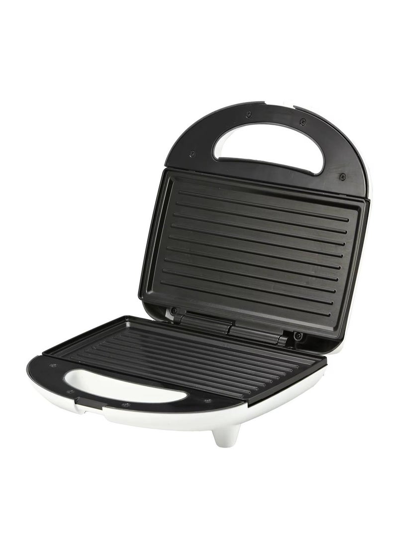 Preparing delicious, crispy toasted sandwiches in a healthy and hassle-free way is effortless with this Oil-Free (Airless) Sandwich Maker and Press. Featuring premium non-stick coating plates, this versatile appliance allows for effortless food release without requiring extra oil or butter, delivering healthier snacks with fewer calories. The advanced heating technology ensures fast, even heat distribution for perfectly crisp results in minutes. Complete with a cool-touch handle, safety locking latch, and easy-to-wipe surfaces, it offers a seamless and efficient solution for quick daily meals. - Image 5