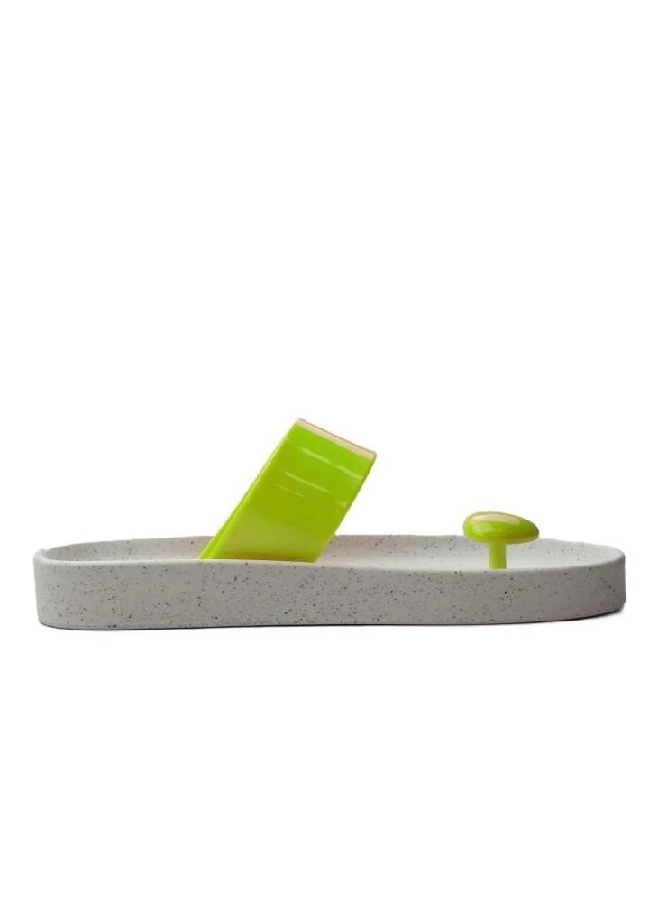 Voices Smooth Stone Women'S Anti Slip Sole  Colored Strap Sandals - White/Yellow