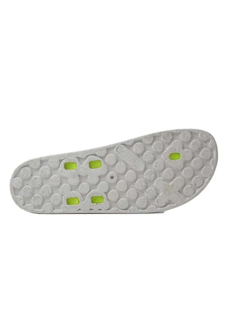 Voices Smooth Stone Women'S Anti Slip Sole  Colored Strap Sandals - White/Yellow