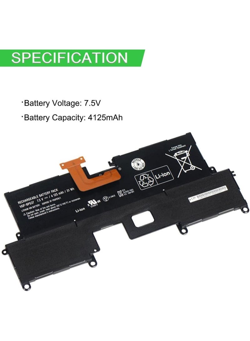 Terabyte SVP11217SCS VGP-BPS37 Battery Compatible for Sony SVP11 Pro11 Pro 11 P11226SCBI P11217SCS SVP11226SCBI SVP11217SCS - Image 2