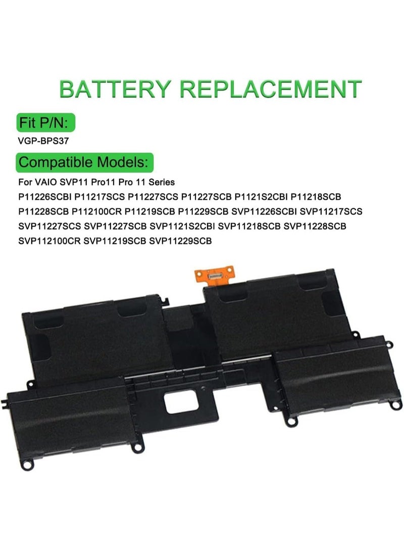 Terabyte SVP11217SCS VGP-BPS37 Battery Compatible for Sony SVP11 Pro11 Pro 11 P11226SCBI P11217SCS SVP11226SCBI SVP11217SCS - Image 3