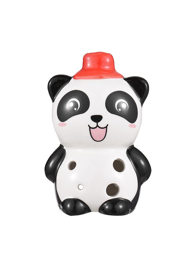 Generic 6 Holes Ceramic Ocarina Cute Animal Style Musical Instrument with Lanyard Music Score for Music Lover and Learner - Image 1