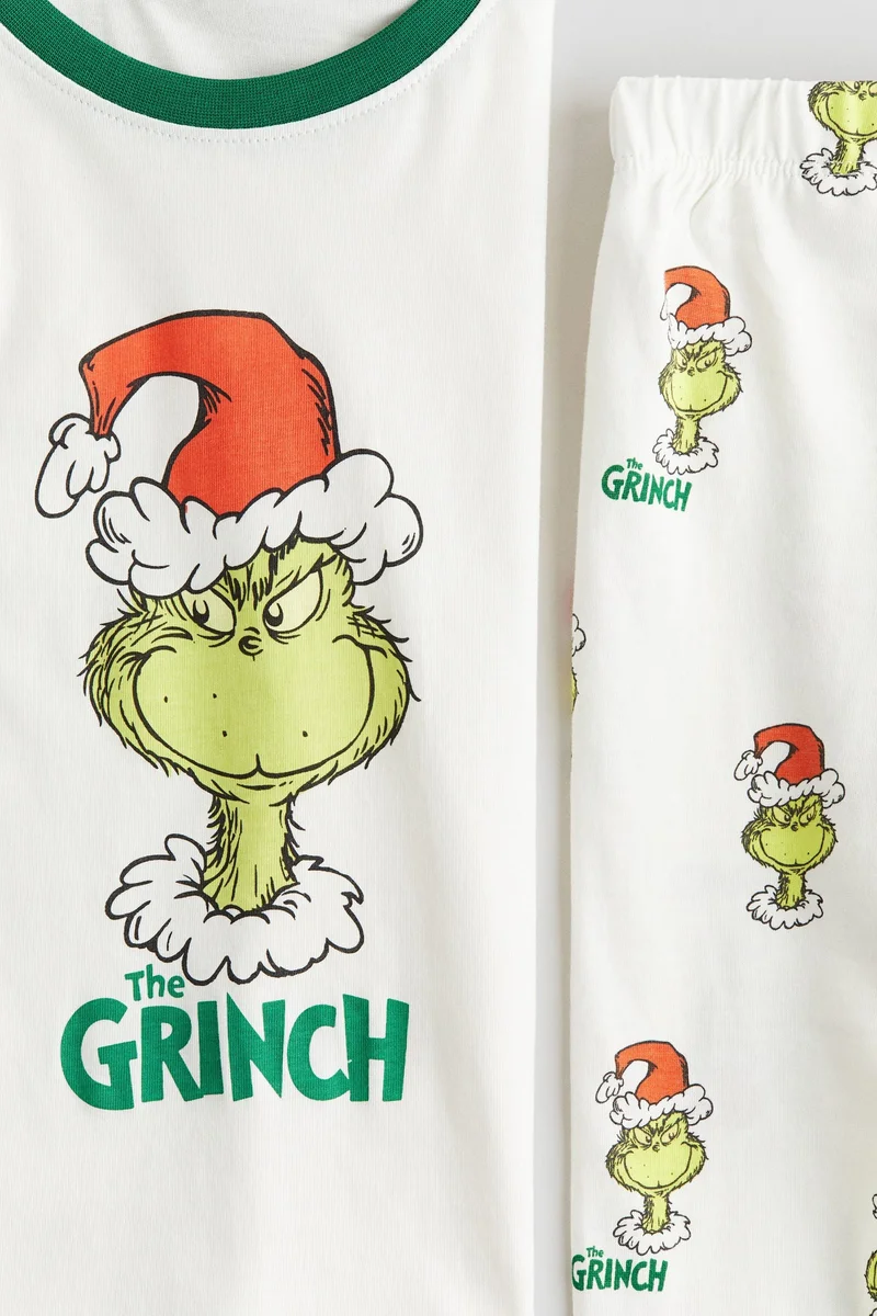 H&M Printed cotton jersey pyjamas