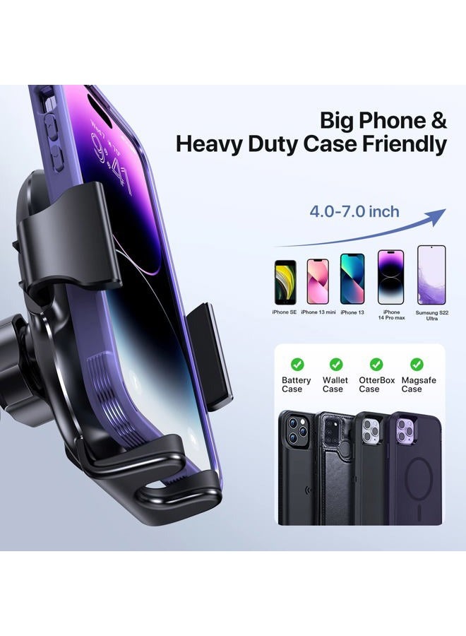 Miracase حامل هاتف محمول عالمي بدرجة عسكرية للسيارة، [ثابت للغاية وقوي الشفط] حامل هاتف بدون استخدام اليدين على لوحة القيادة والزجاج الأمامي وفتحة تهوية السيارة مناسب لجميع الهواتف المحمولة - Image 5