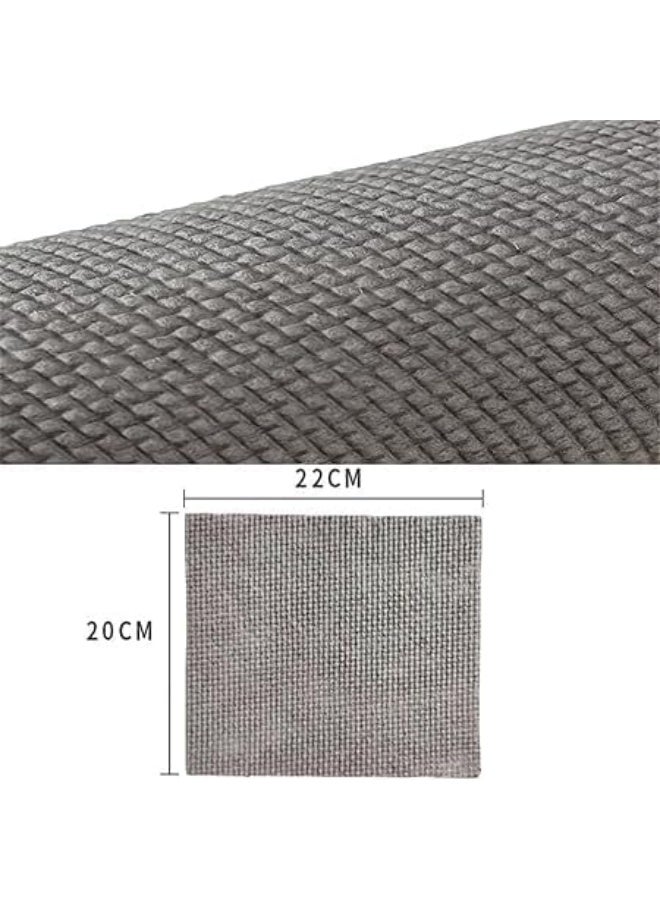 جروب تايجر رول قابل لإعادة الاستخدام من قماش المايكروفايبر | قطعة تنظيف متعددة الأغراض (رمادي، 25 قطعة) - Image 4