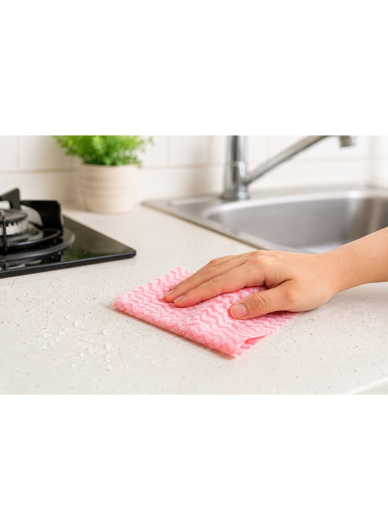 Group Tiger Reusable Microfiber Kitchen Roll | Multi-Purpose Cleaning Cloth (MultiColor, 50 Sheets) - Image 2