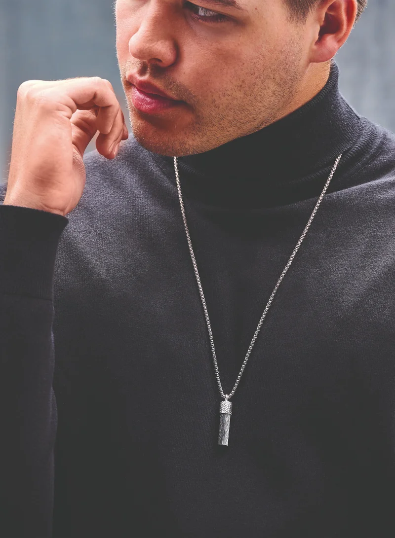 CERRUTI 1881 Deckel Silver Necklace For Men