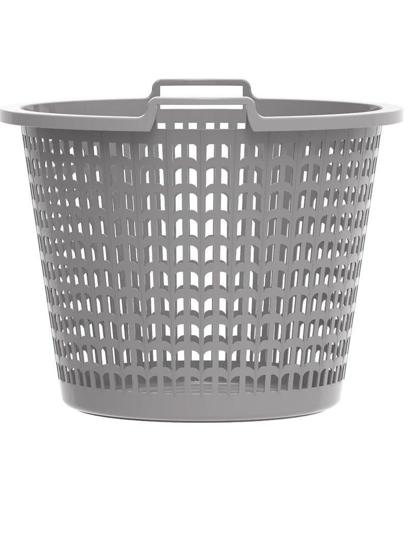 Raxoom 50L Wide Laundry Basket, Grey - Image 3