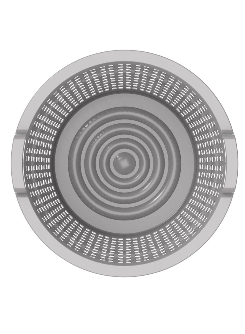 Raxoom 50L Wide Laundry Basket, Grey - Image 4