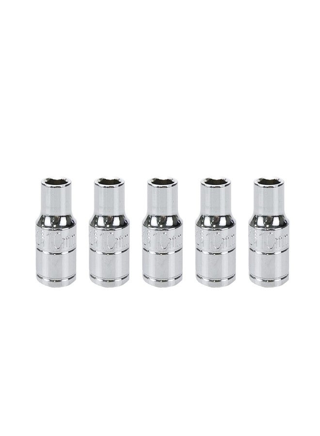 Dahszhi Shallow Socket 1/2 Inch Drive 10mm 6 Point -5pcs - Image 1