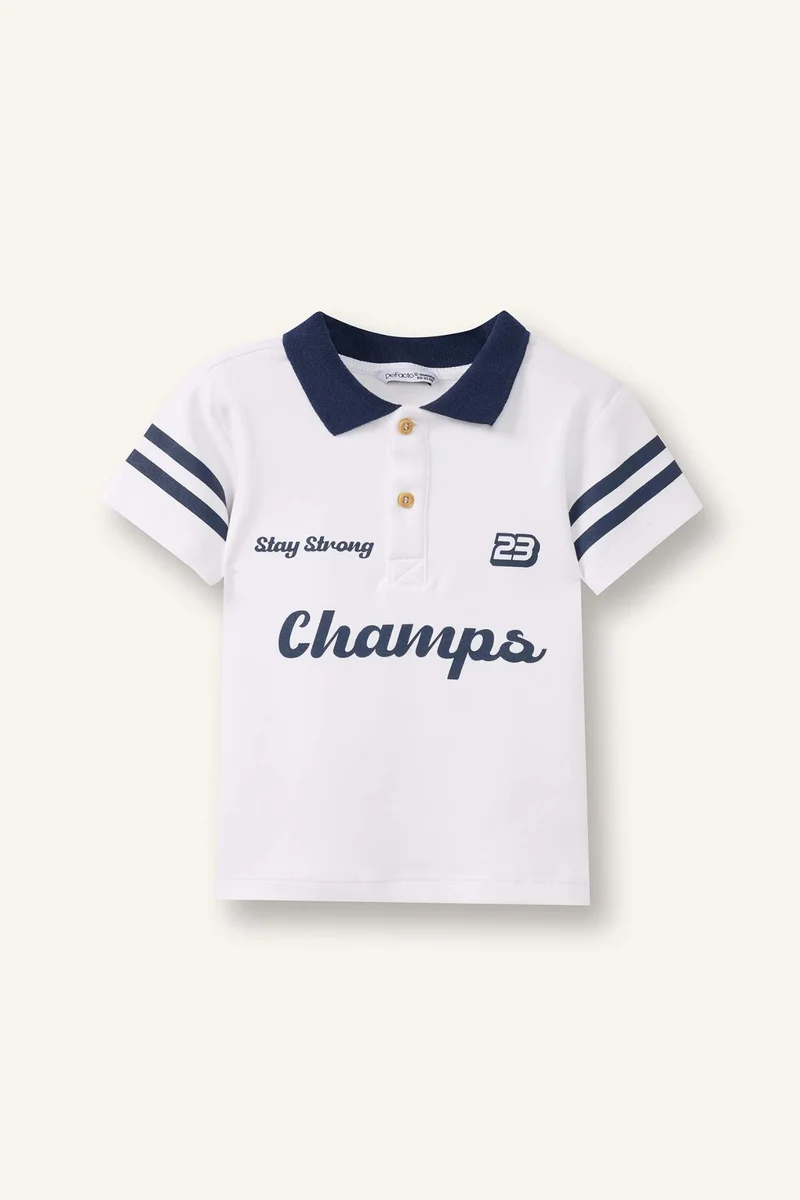 DeFacto Baby Boy Oversize Fit Short Sleeve Polo T-Shirt