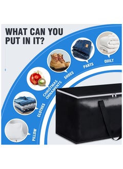 XiuWoo 6-Piece Collapsible Moving Bags Heavy Duty Boxes with Zippers and Handles, Space Saving Packing Totes for Moving Supplies Storage  - Image 5