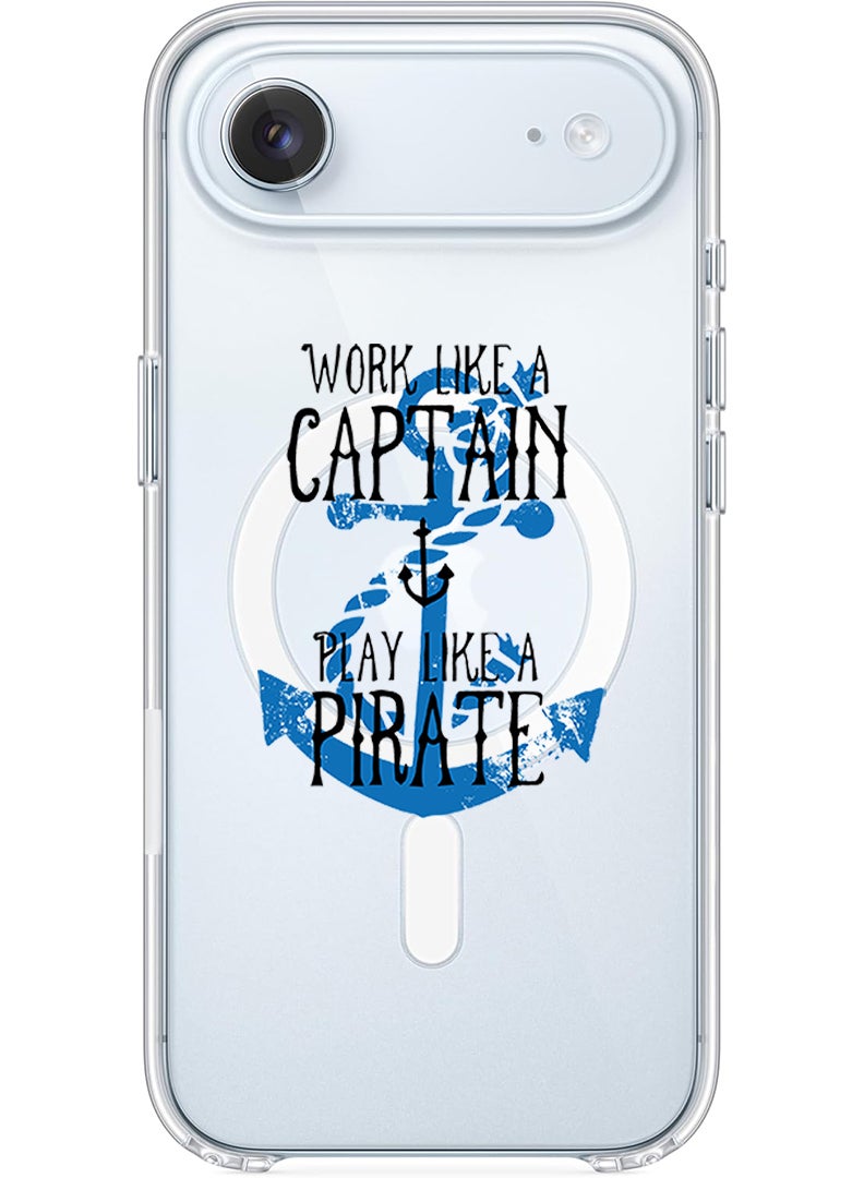 Theodor Magnetic Case for Apple iPhone 17 Air Compatible with MagSafe Wireless Charging, Shockproof Phone Bumper Cover - Work like a Captain - Image 1