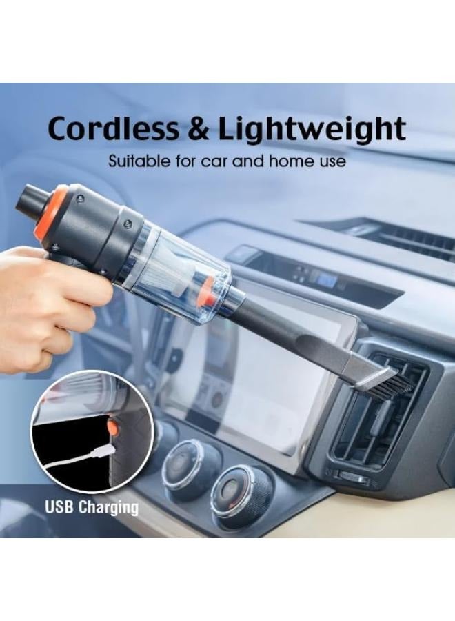 Executive LLC Handheld Wireless Vacuum Cleaner 120W 2-in-1 with Dust Collection Lighting USB Rechargeable Car Home Dual Use Black  - Image 3