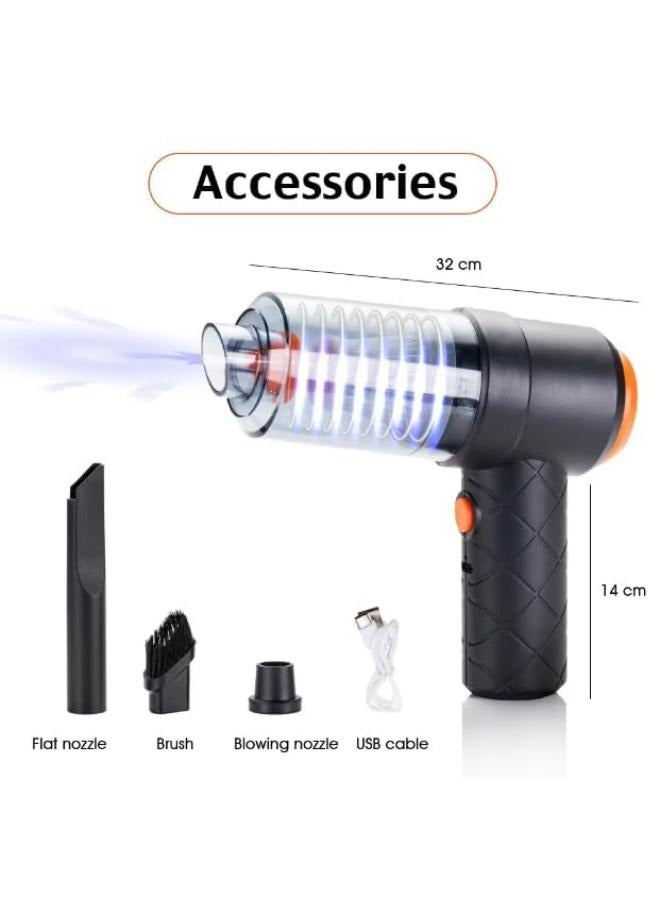 Executive LLC Handheld Wireless Vacuum Cleaner 120W 2-in-1 with Dust Collection Lighting USB Rechargeable Car Home Dual Use Black  - Image 5