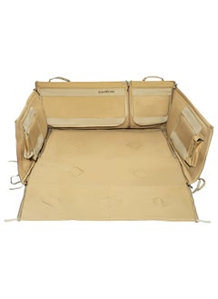 Car back trunk Mat for Jeep Yukon + tahoe, Back mat, Sulfur Yellow, Size 127*123*48Cm
