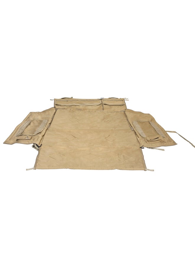 AL SANIDI - Car back trunk Mat for Jeep Yukon + tahoe, Back mat, Sulfur Yellow, Size 127*123*48Cm - Image 1