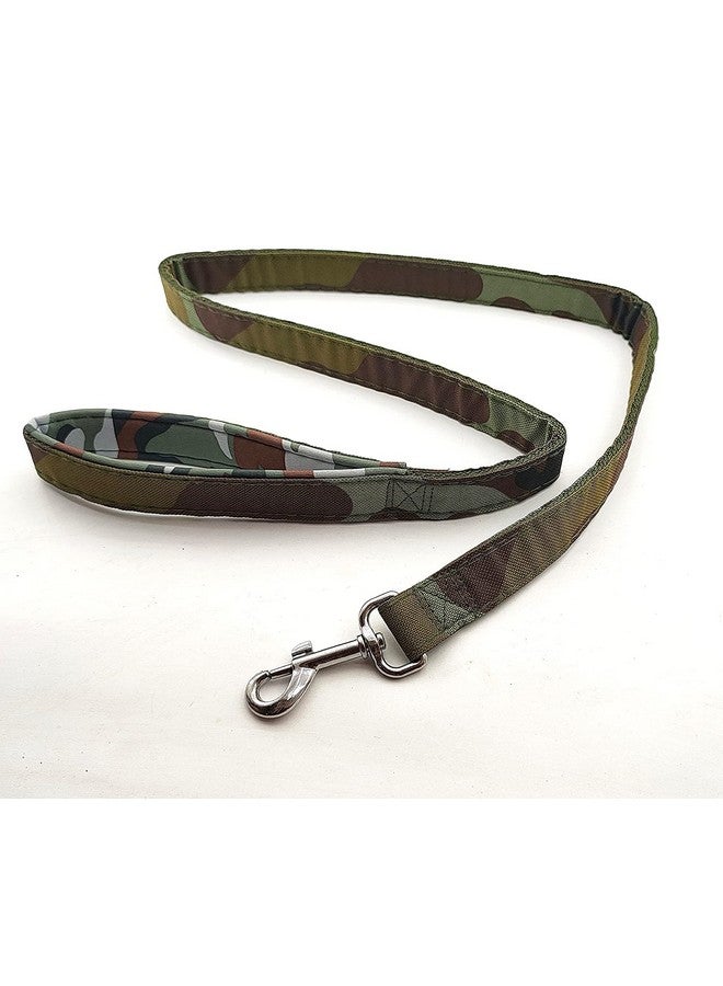 Dog Army Printed Padded Collar And Leash Set Military Design Heavy Hook Neck Collar Belt And Padded Handle Leash For Maxi, Medium And Large Breed Dogs - Image 5