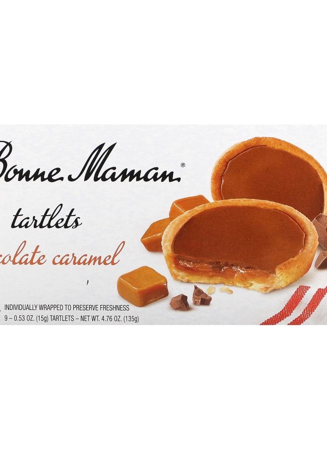 Bonne Maman Tartlets Chocolate Caramel 9 Tartlets 0.53 oz (15 g) Each 