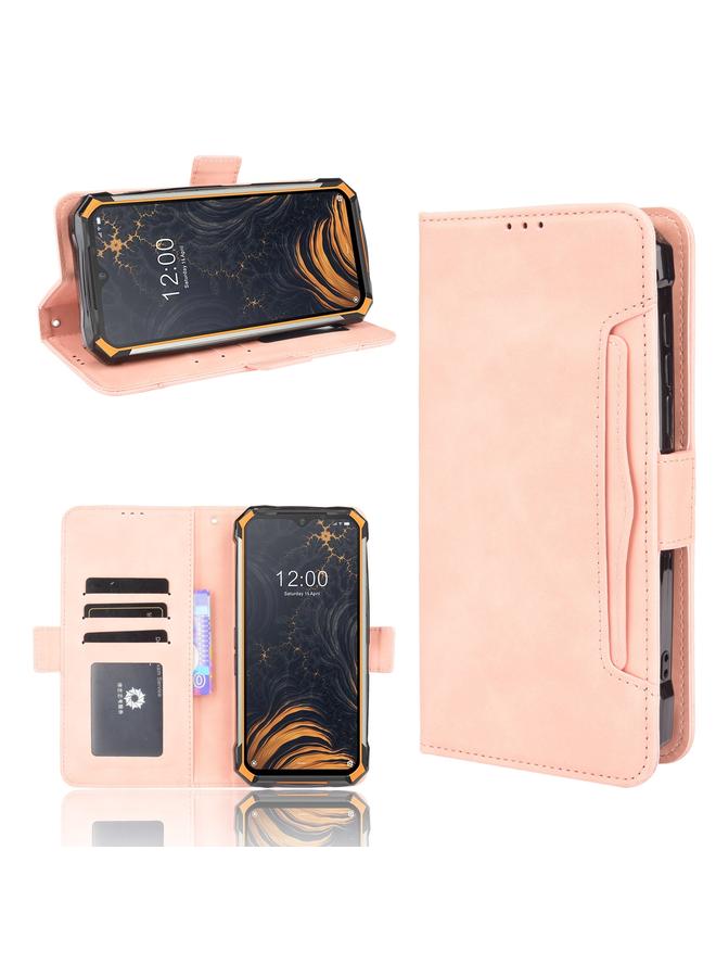 اس-توب جراب لهاتف Doogee S88 Plus / S88 Pro مصنوع من الجلد بتصميم جلد العجل مع حامل وفتحات للبطاقات وإطار للصور - Image 1