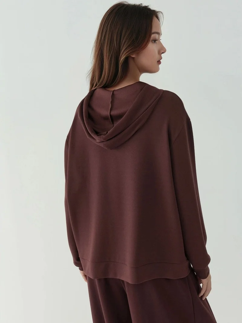 HICCUP Soft Touch Full Zip Hoodie Sweatshirt