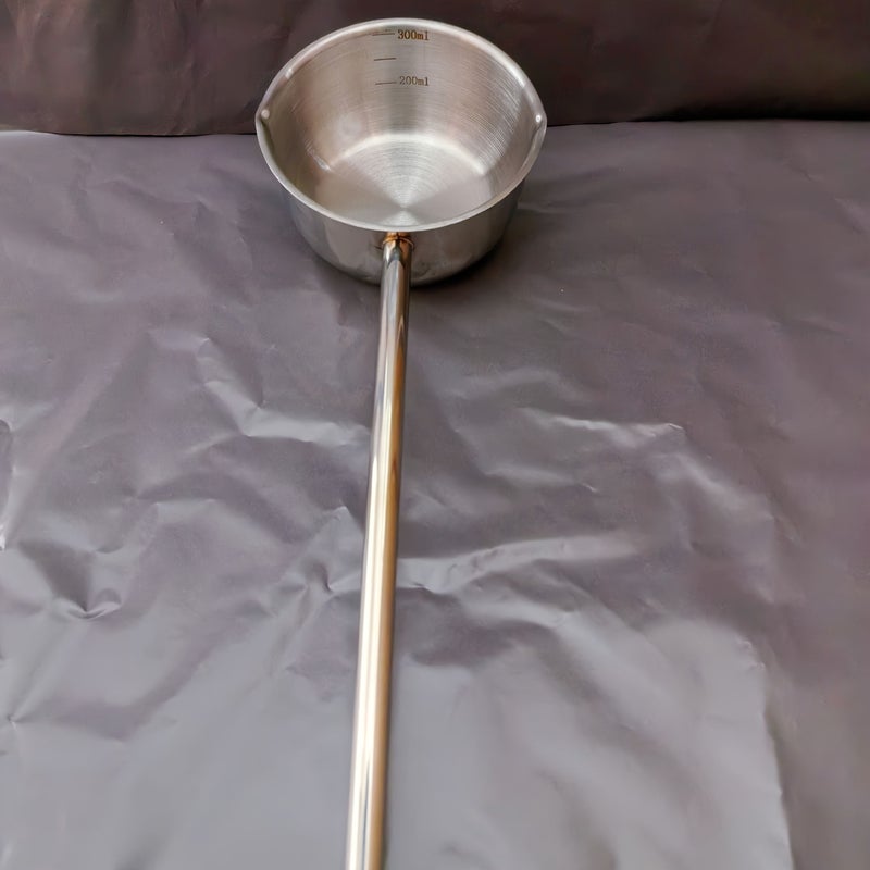 Durable Stainless Steel Pot With Long Handle 1pc For Heating And Pouring Oil Milk Home Outdoor Cooking - Image 3