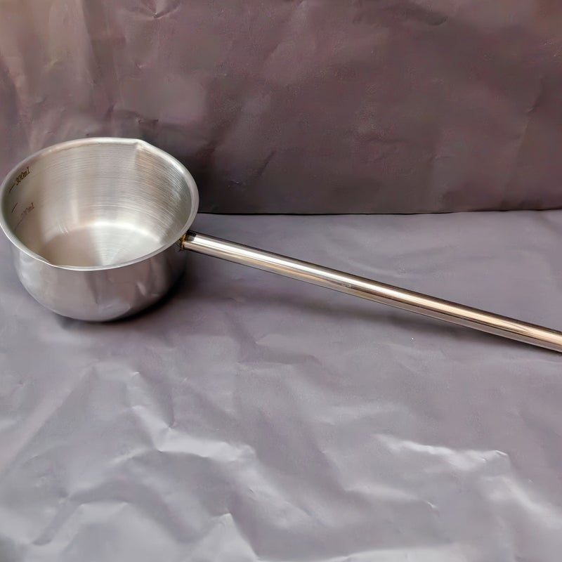 Durable Stainless Steel Pot With Long Handle 1pc For Heating And Pouring Oil Milk Home Outdoor Cooking - Image 2