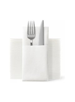 Disposable Dinner Napkins with Built-in Flatware Pocket For New Year Wedding Party Linen Feel, 50 PCS of 40*40cm - pzsku/Z707BB40D5AA5A1FBF7F6Z/45/_/1729142097/53e4e746-b431-46c8-b3a9-d766a4664400