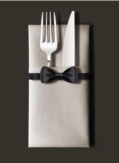 Generic Disposable Dinner Napkins with Built-in Flatware Pocket For New Year Wedding Party Linen Feel, 50 PCS of 40*40cm  - Image 5