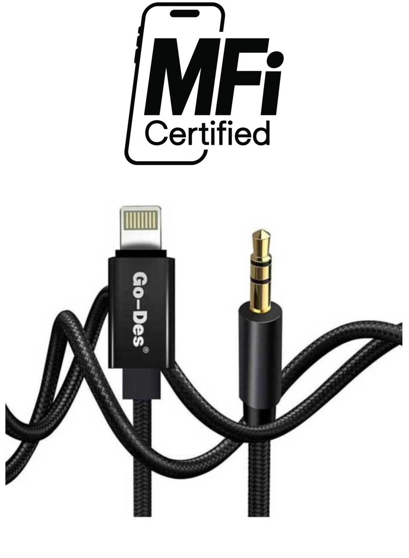 Go-Des Aux Audio Cable For IOS - Image 1