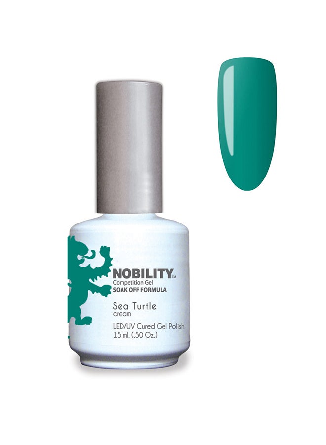 Lechat Nobility Soak Off Sea Turtle UV Led Cured Nail Polish Color Jungle Green Cream 15 ml Nbgp167