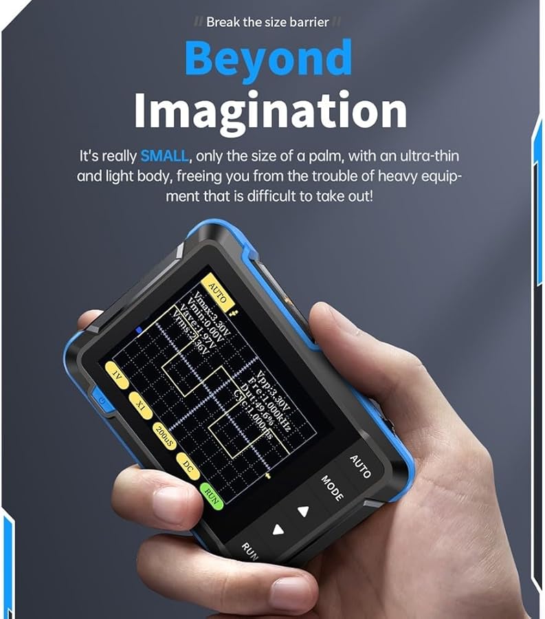 DSO152 High Size Handheld Oscilloscope Kit 2 5MS s Sampling Rate 200kHz Bandwidth 2 8 Inch LCD Display - Image 5