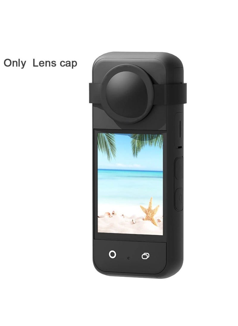 KASTWAVE - Action Camera Case Fit for Insta-360 ONE X3, Waterproof Durable Silicone Protective Cover Lens Cap Compatible for Insta-360 ONE X3 Accessory (Black) - Image 1