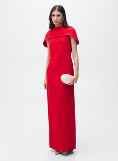 MANGO Cape Collar Straight Dress  - Image 1