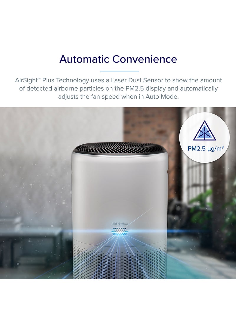 LEVOIT Core 400S Smart WiFi Air Purifier Effective Range 92 m² PM2.5 Laser Dust Sensor Air Quality Core-400S White - Image 3