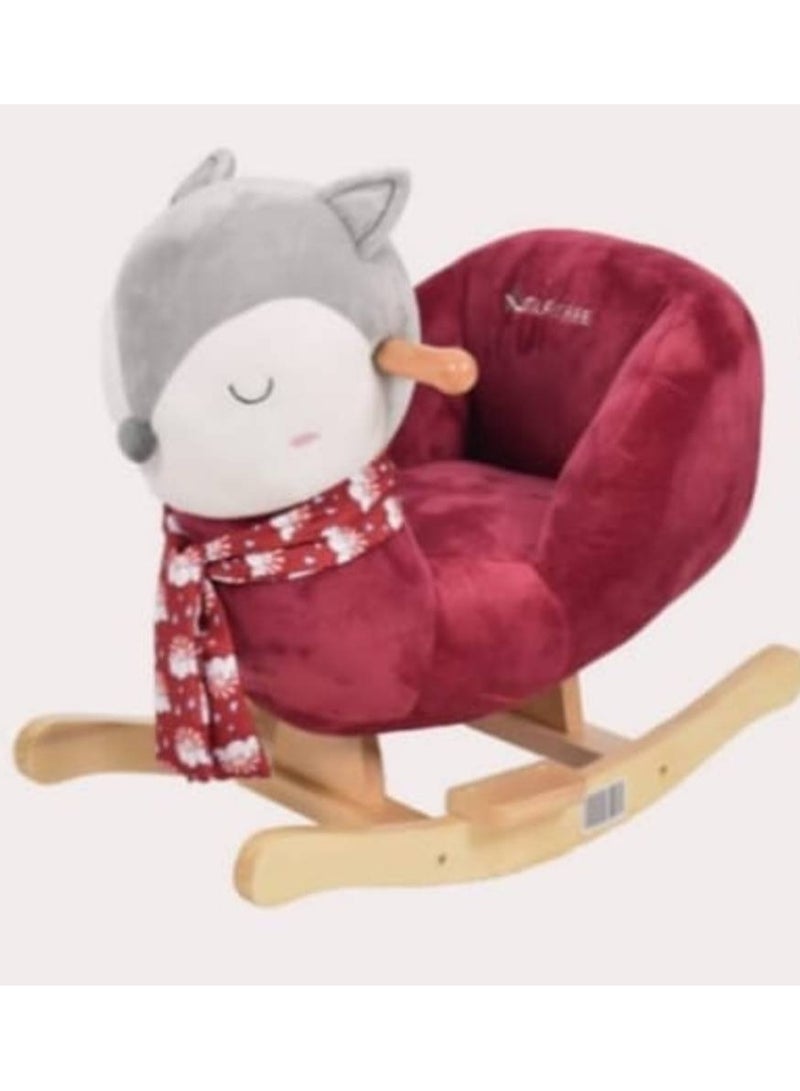 Rocking chair for children, in the form of a stuffed doll red - Image 1