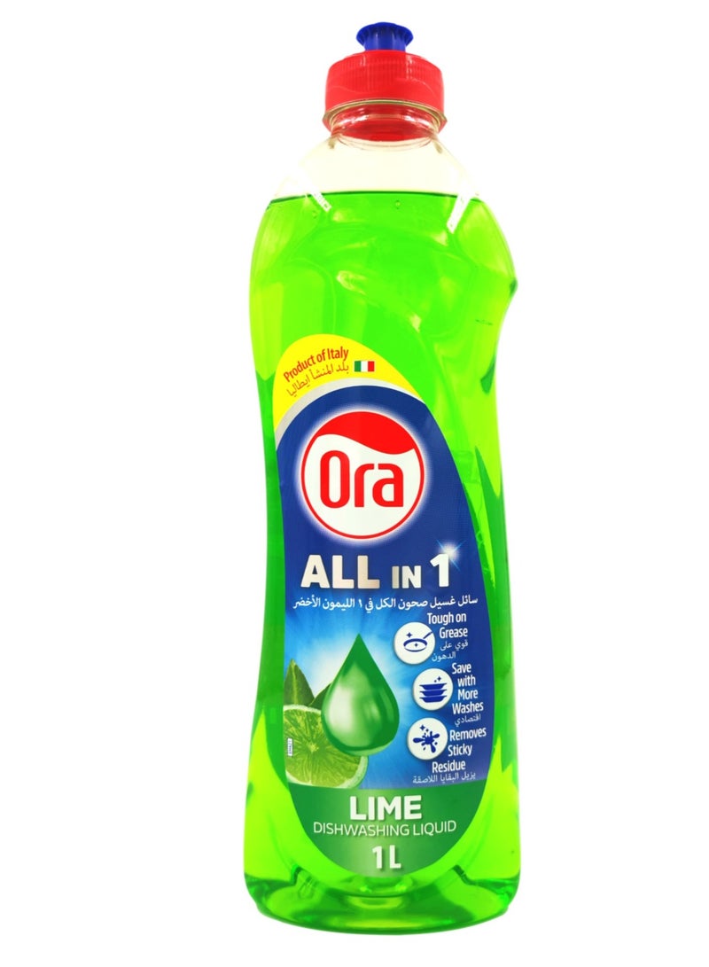 Ora Dishwashing Liquid Lime 1L - Image 1
