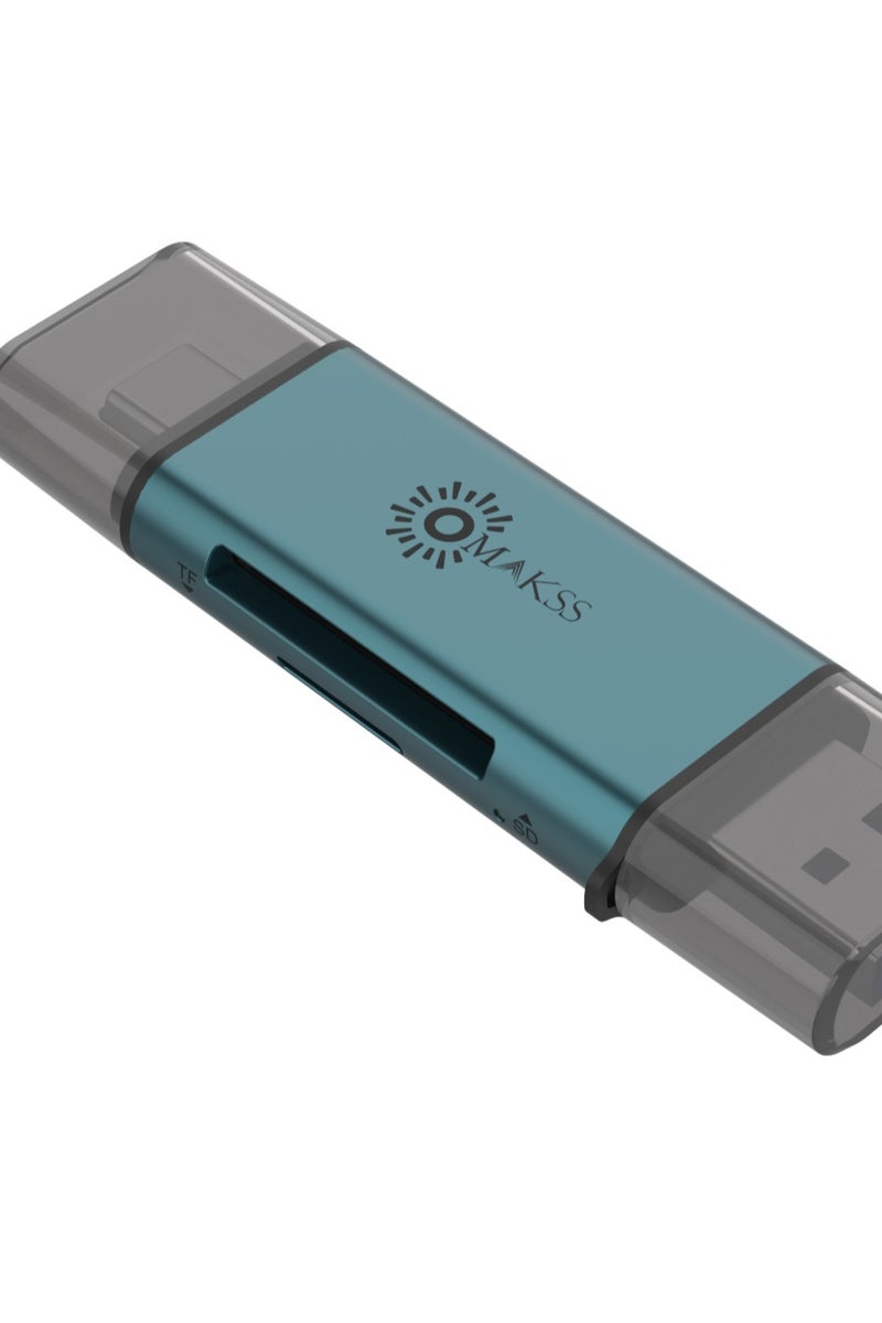 OMAKSS Card Reader USB 3.0/USB C OTG Dual Slot Memory Card Adapter for iPhone 16/15 Series, 2022-2016 MacBook Pro 15/16, M1 M2 Mac Air, iPad, Surface, Dell XPS, Samsung, Huawei - Image 5