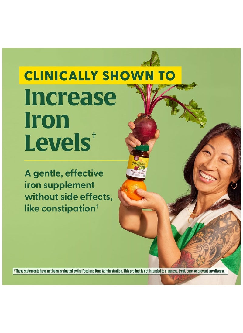 MegaFood - Mega Food Blood Builder Iron Clinically Shown to Increase iron Levels without side effects Dietary Supplement 60 servings / 60 tablets - Image 1