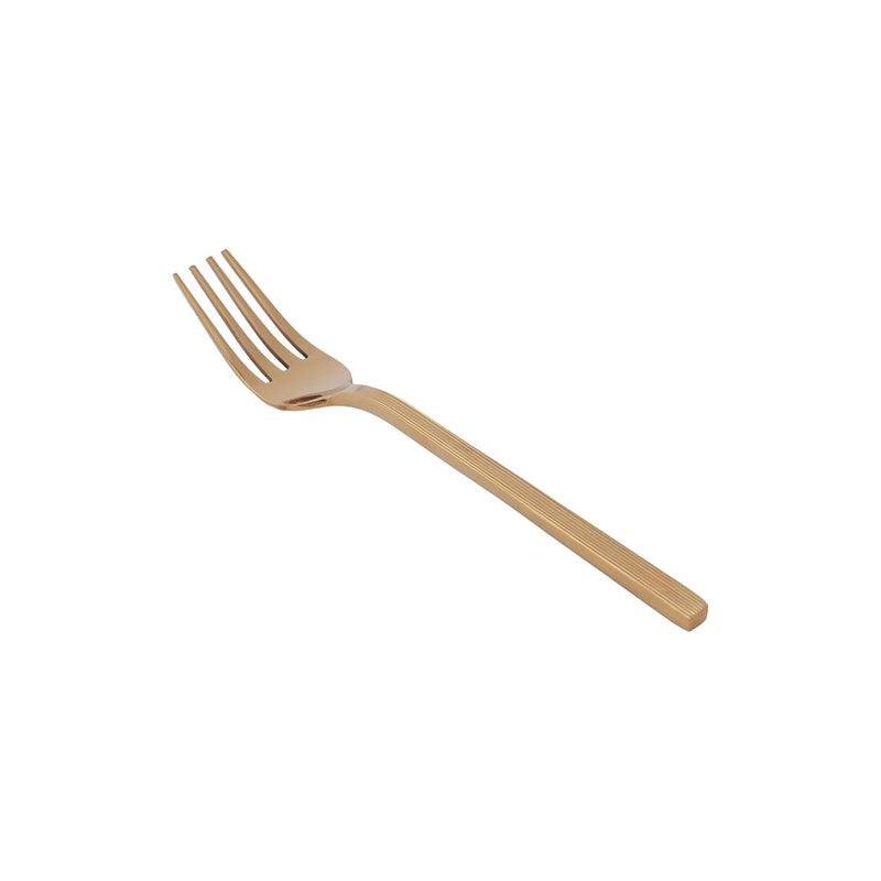 GROX GROX Stainless Steel Premium Sleek Appetiser Fork Gold Set of 6 15 cm - Image 2