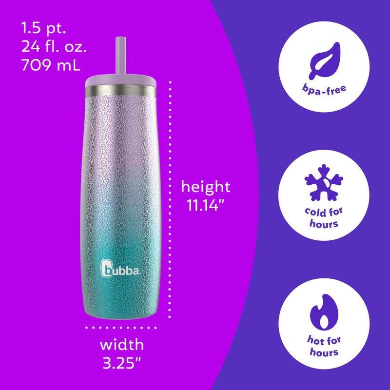 Bubba 24 oz Radiant Tumbler Without Case  Lilac Dream & Scuba Crystalized Ombre - Image 5