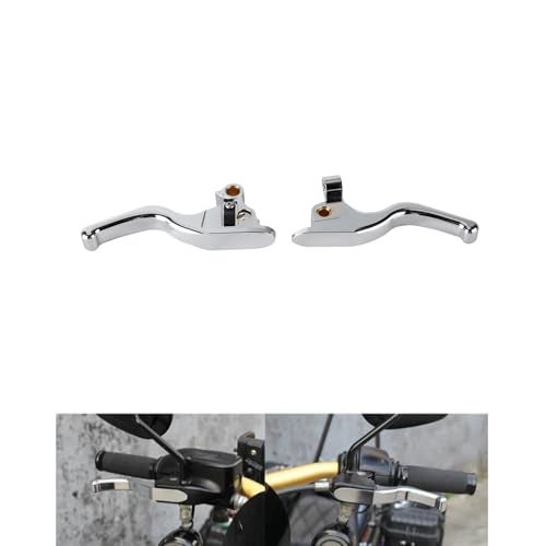 FVMOTO 3 Finger 59 CNC Shorty Hand Control Lever Kit Brake Clutch Levers Fit for Harley Touring Electra Glide Highway King Ultra Limited 20082013 20212024Chrome - Image 1