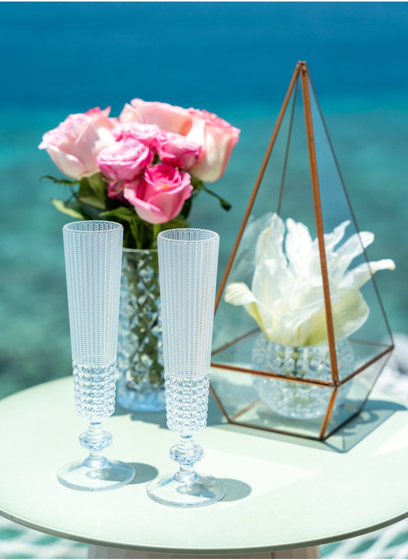 Baci milano - Baci Milano ACRYLIC Chic And Zen Glass - Crystal Clear 150 ml - Unbreakable Reusable Camping - Image 1