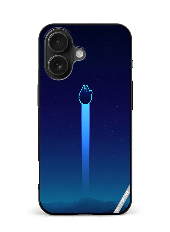 VR CREATIVE Protective Case Cover For Apple iPhone 16 Millennium Falcon Design Multicolour