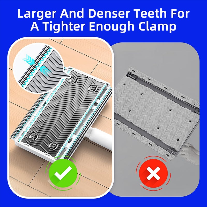 KZKR Snap Grip Mini Mop, No-Touch Disposable Lazy Mop, Easy Mopping Flat Dust Mop for Small Spaces, 1 Second Installation - Image 3