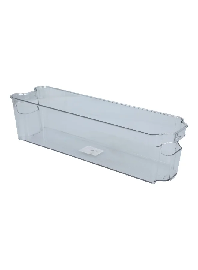 Felli Dishwasher Safe Multipurpose Plastic Fridge Storage Organizer Clear 37.5 x 10.5 x 9.5 cm FF-8109