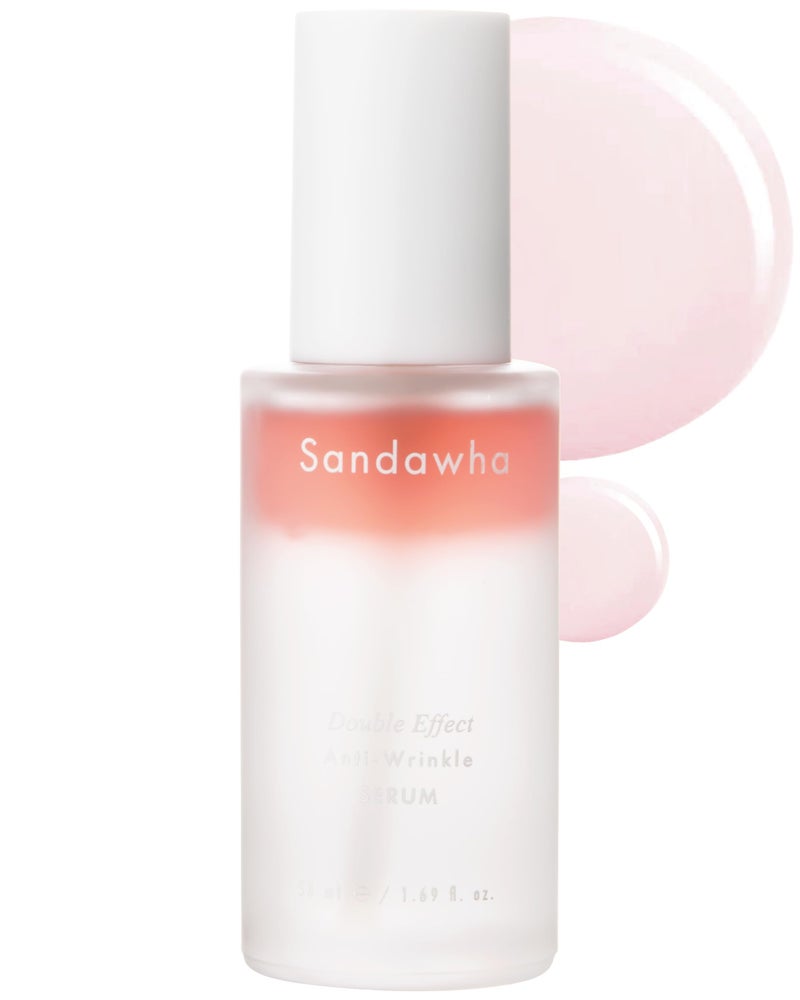 SKINCURE Sandawha Double Effect AntiWrinkle Serum with Camellia Extract  Korean Skincare Vegan Camellia Serum for Fine Line Smoothing Hydration  AntiAging 176 floz