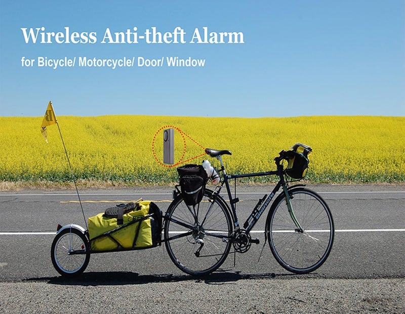 Meichoon Bike Alarm Wireless Vibration Motion Sensor with Remote Control Anti-Theft Burglar for Bicycle E-Bike Motorcycle Scooter Cart Trailer Equipment Fence 110db Super Loud - Image 3
